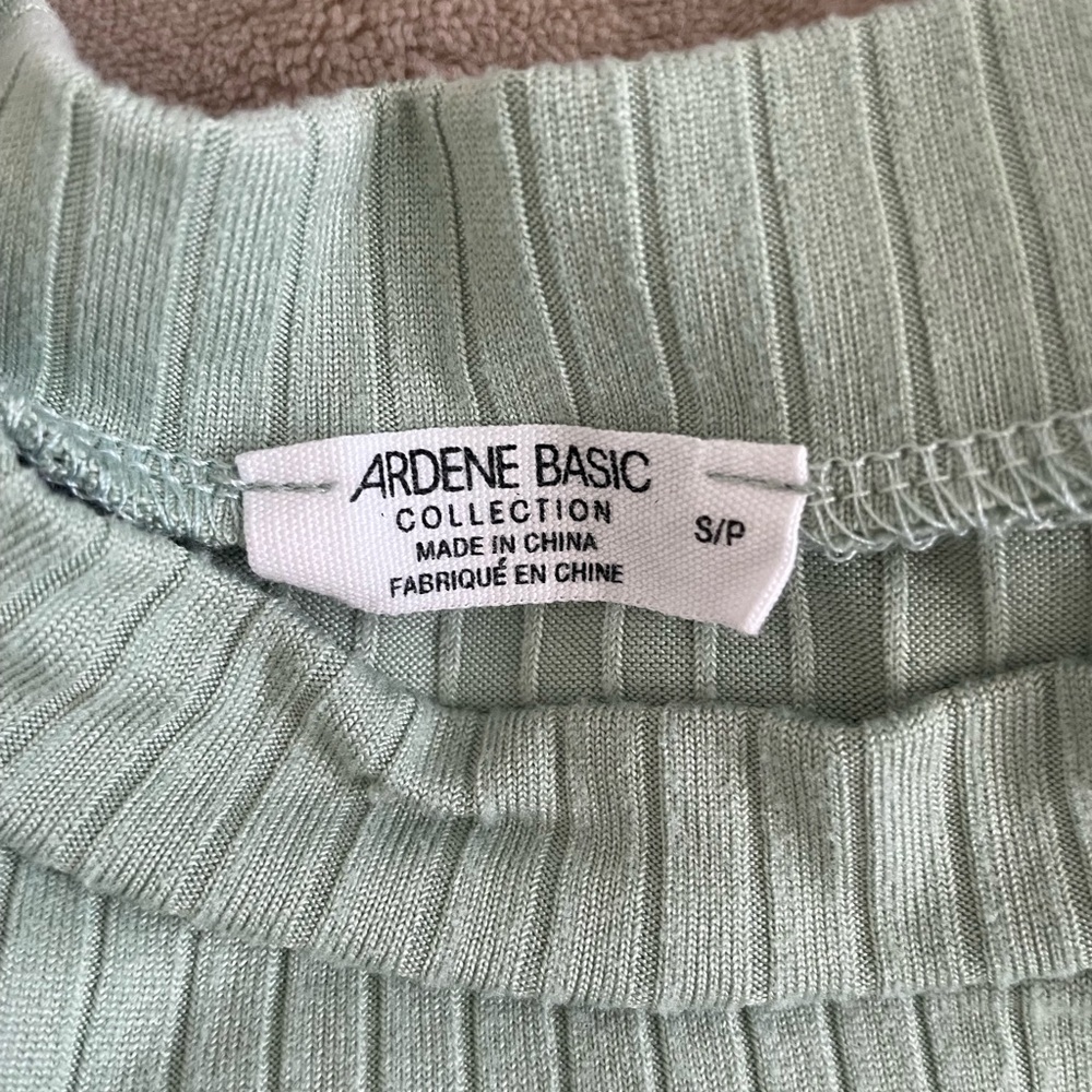Ardene Light Green Ribbed Muscle Tee - Picture 2 of 2